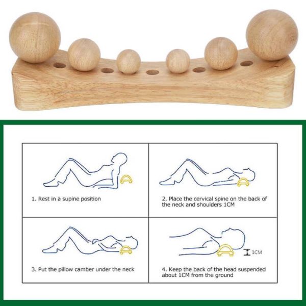wooden ball massager for neck pain